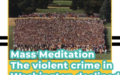 Research to mass meditation - The violent crime in Washington declined rapidly in 1993