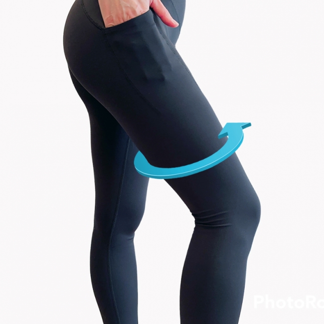 Antibacterial Anti-Odor Pockets High-Rise Hip Lifting Slimming Yoga Pants