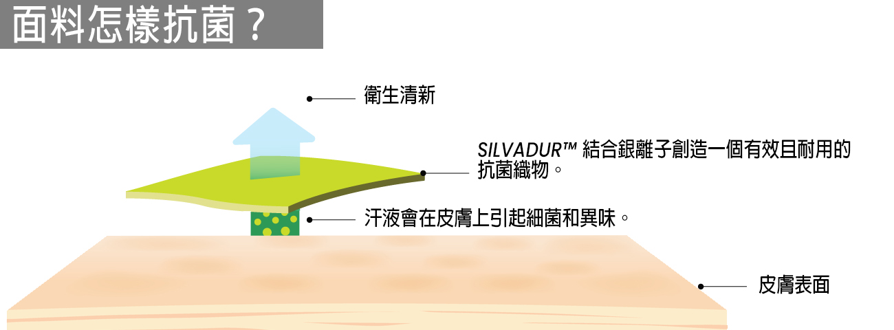 抗菌防臭 V 領事業線聚攏文胸上衣運動服 99% 抗菌率和防異味