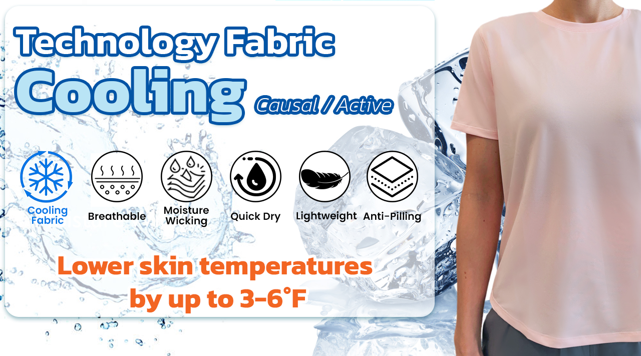 Cooling Tech Fabric Activewear Sportswear