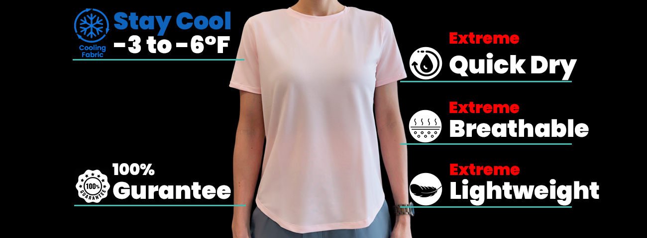 Cooling Tech Fabric Short-Sleeve Shirt Detail
