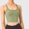 Women Sports Y Back High Support Bra Pads Crop Tank Top Women Sports Y Back High Support Bra Pads Crop Tank Top