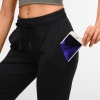 Women Sports Elastic Rope Slimming Pocket Jogger Pants