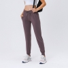 Women Sports Elastic Rope Slimming Pocket Jogger Pants