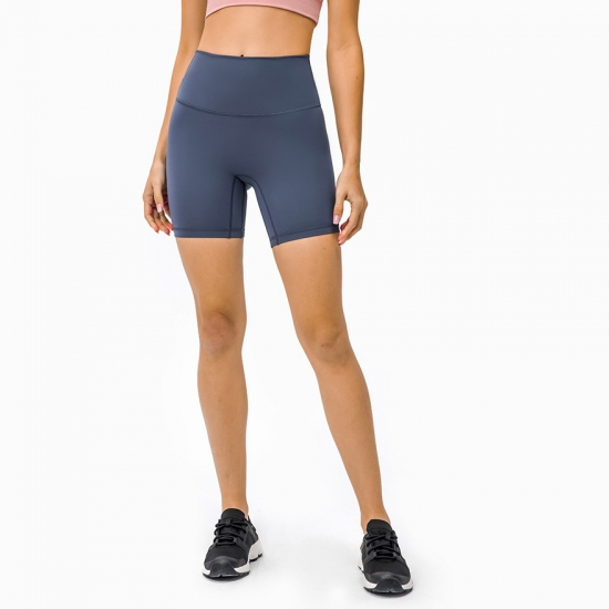 Women Sports High-Waisted Butt Lifting No Front Seam Pocket Shorts