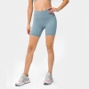 Women Sports High-Waisted Butt Lifting No Front Seam Pocket Shorts Women Sports High-Waisted Butt Lifting No Front Seam Pocket Shorts