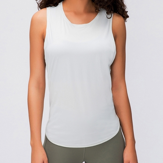 Women Sports Mesh Back Tie Knot Lightweight Tank Top Women Sports Mesh Back Tie Knot Lightweight Tank Top