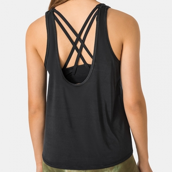 Women Sports 2 in 1 High Support Tank Top